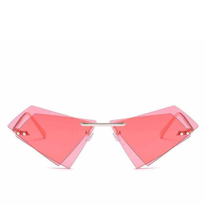 Stylish Geometric Pink Sunglasses
