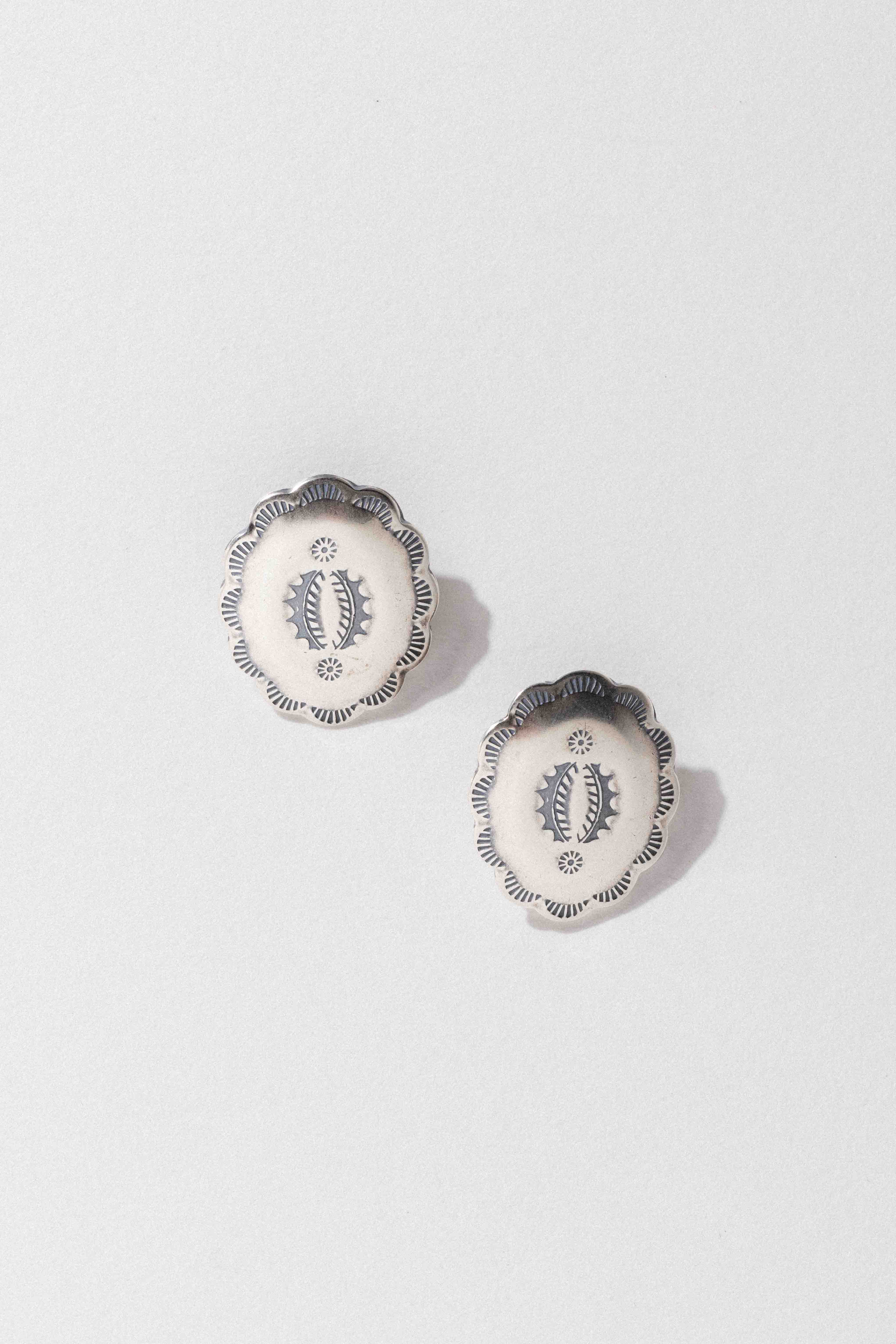 Vintage Oval Earrings
